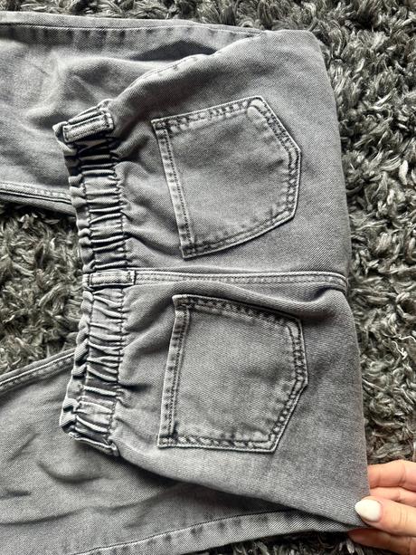 Široké mom jeans, h&m,128