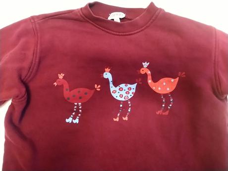 Detská bordová mikina s motívom, esprit 128-134 cm, esprit,128