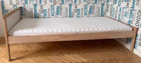 Detská posteľ ikea sniglar s roštom,matracom70x160, šírka (cm): 70,dĺžka (cm): 160