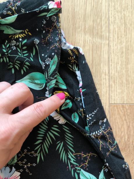 Amisu kvetinové ľahké nohavice, amisu,m