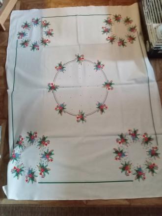 Retro vianočný obrus,