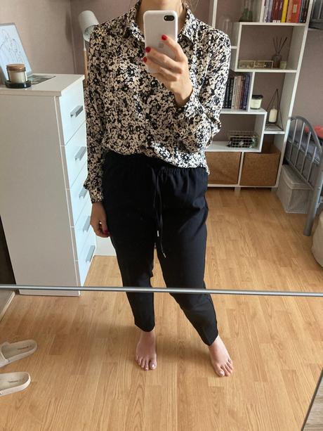 Blúzka s kvietkami, h&m,s