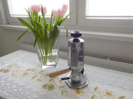 Art deco maďarský ftm unipress chrómový,, 