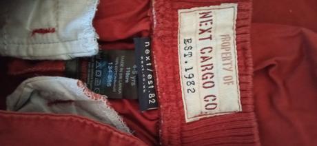 Chlapčenské bordove/koralové nohavice 110 next, next,110