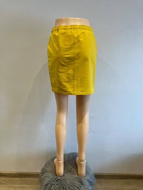 Dámska sukňa žltá fisherfield (l), l