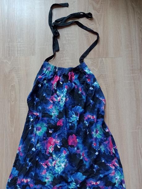 Letné asymetrické kvietkovane šaty, m