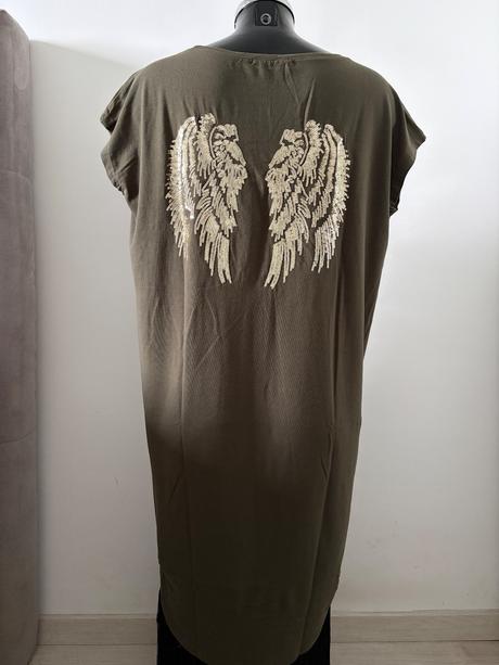 Dámske tričkové šaty s detailom na chrbte, mohito,s