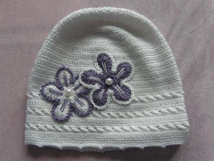 Hackovane ciapky pre rocne dietatko, 68 / 74 / 80