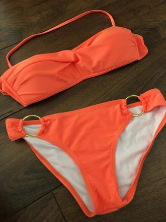 Dámske sýto-oranžové plavky, m