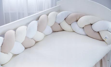 Vrkoč / pletenec / mantinel grey 180 / 360 cm, šírka (cm): 30,dĺžka (cm): 180