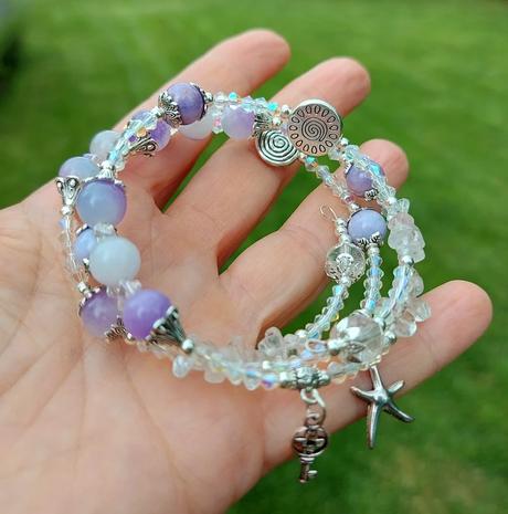 Náramok z polohdrahokamov pre ryby, váhy, vodnár, 