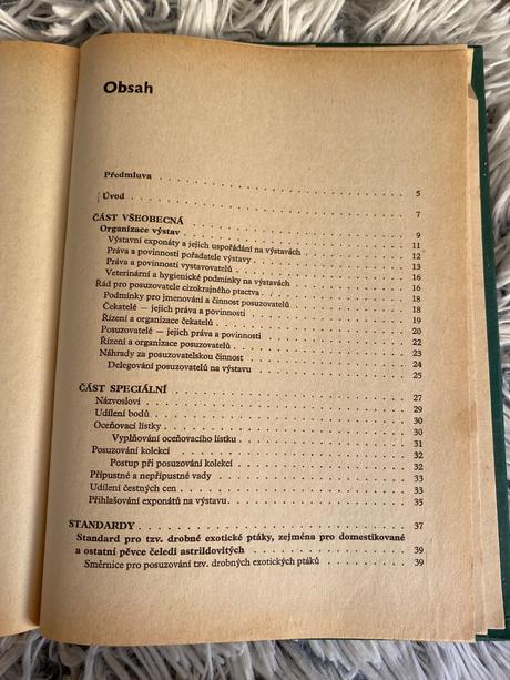 Standard cizokrajného ptactva walter wiener, 