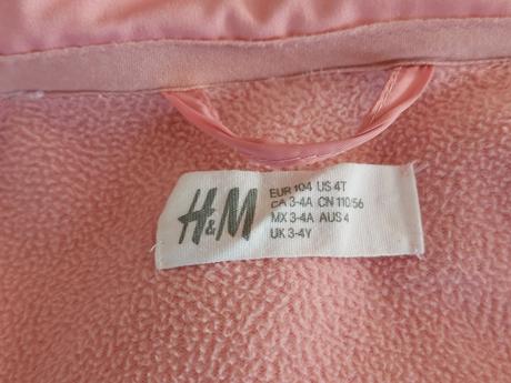 Softshellová bunda h&m veľ. 104, h&m,104