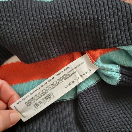 L/ xl farebný pasikovany pansky pulover, xl