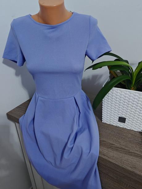 Fialové elastické šaty m, m