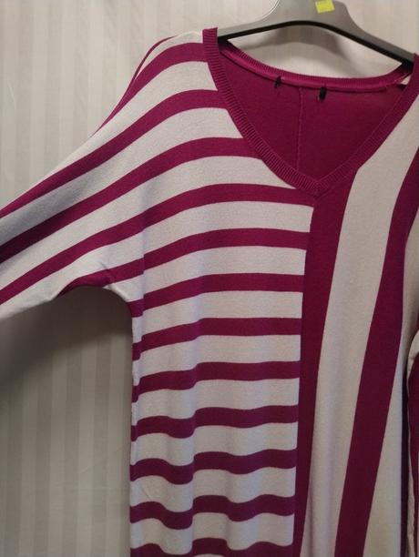 Dámsky predĺžený dvojfarebný pulóver, xl/xxl, xxl