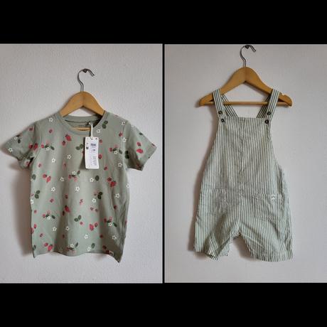 Lindex 104 trakace a tričko jahody nove, lindex,104