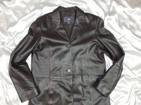 Kvalitný dámsky kožený kabát, tcm,40