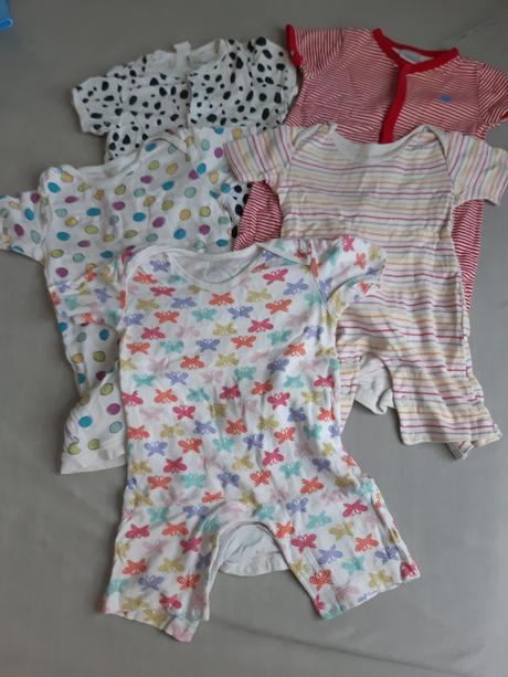 Overalové pyžamo na leto 80-5kusov, f&f,80