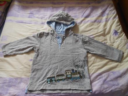 Tenučká mikinka s vláčikom next 92, next,92