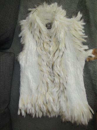 Zajačí kožuštek , vesta - kozuch , l