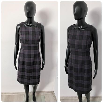 Dámske fialovo-čierne kockované šaty orsay, orsay,xs