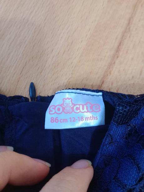 Šaty kvetované a navy modré, 104