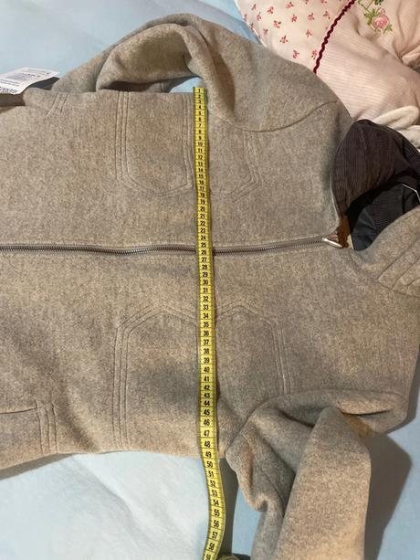 Vlneny futorvany kabatik teply potatoes, s