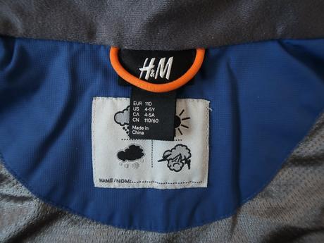 Prechodná dlhšia bunda / vetrovka h&m 110 (4-5r.), h&m,110
