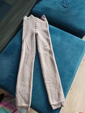 Vyteplene bezove leginy xs,s, primark,s