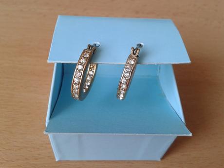 Pozlátené kruhové náušnice, 