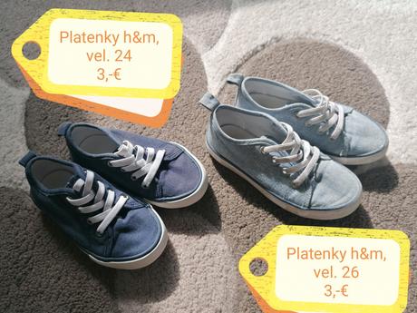 Platene tenisky, h&m,24