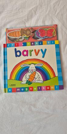 Magnetická knižka barvy a magnetická hra autá, 