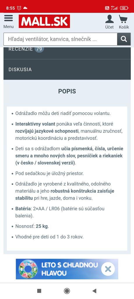 Hracie zvukove auticko odrazadlo clementoni, 