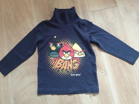 Rolacik+ciapka+tricko angry birds, h&m,104