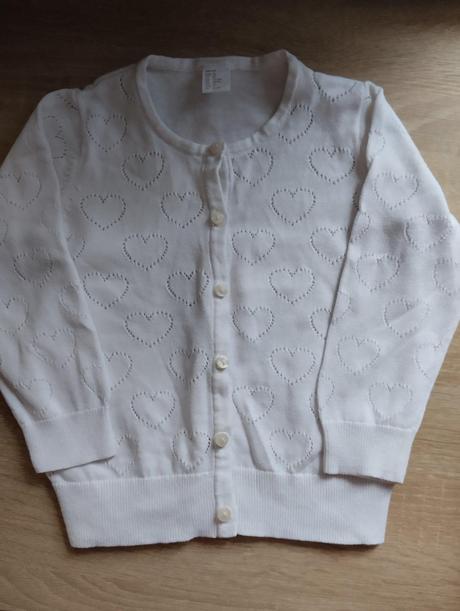 Svetrik so srdiečkami, h&m,92