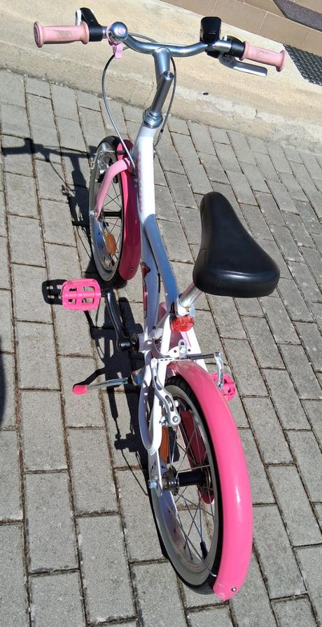 Btwin 16-palcový dievčenský bicykel, 16