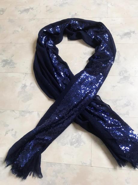 Trblietavý prehoz na večerné šaty, 4xl