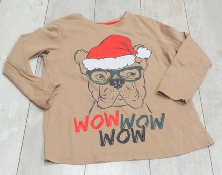 Vianočné tričko pes, 122