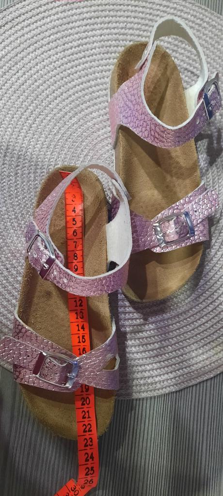 Sandalky metalicke ružove, 33