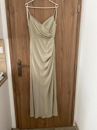 Spoločenské zelené šaty, s