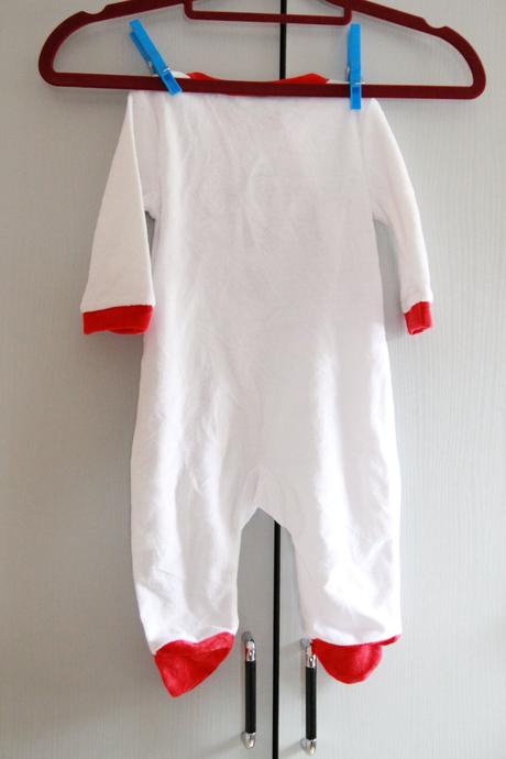 Bielo červené dupačky 62/68, 62