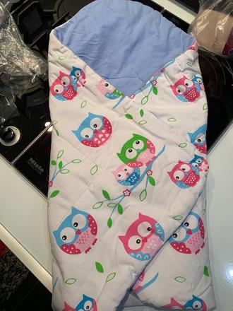 Nellys zavinovačky deky 2 ks, modra a ružová, 