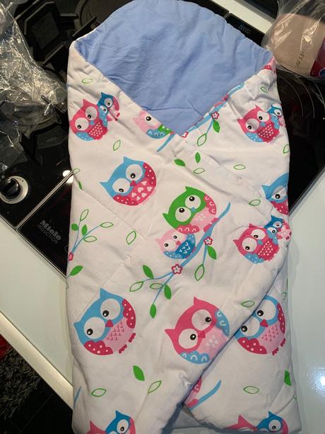 Nellys zavinovačky deky 2 ks, modra a ružová, 