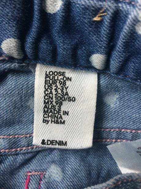 Rifle srdiečko 2-3 roky, h&m,98