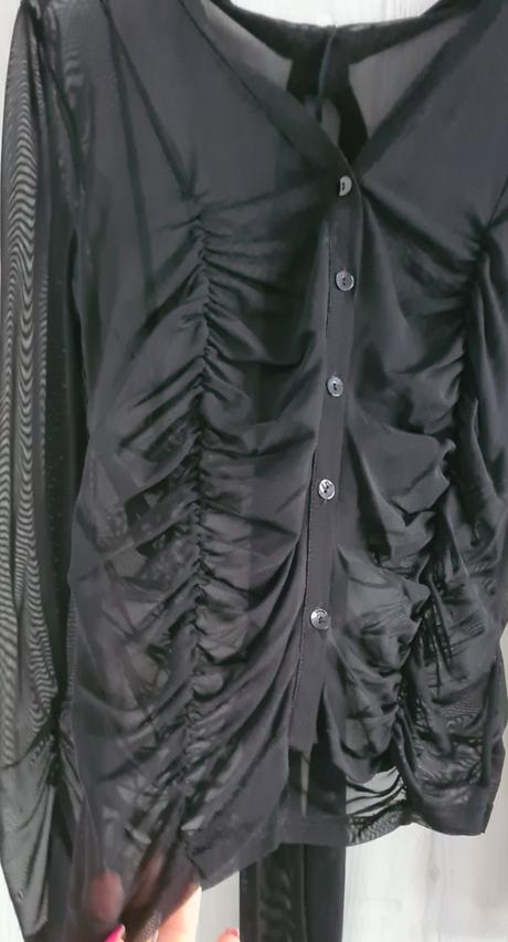 Elegantná blúzka, top a široké nohavice (komplet), s