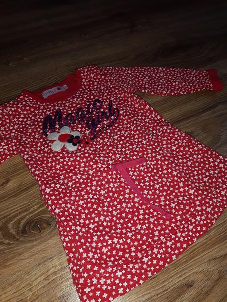 Detské šaty s dlhým rukávom 86, 86