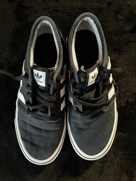 Adidas grey/white canvas shoes, adidas,36
