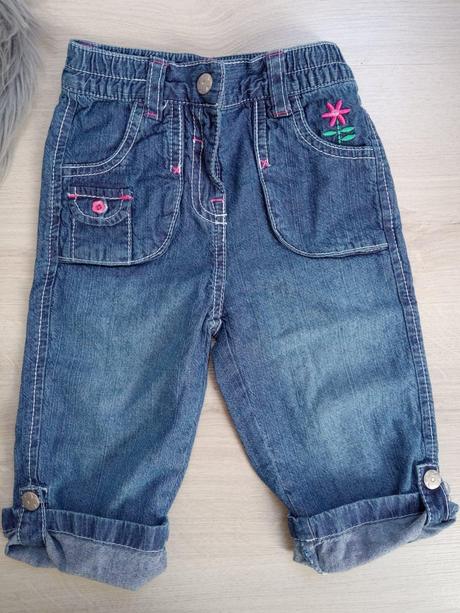 Dievčenské tenké rifle s kvietkom (12-18 mes.), 86