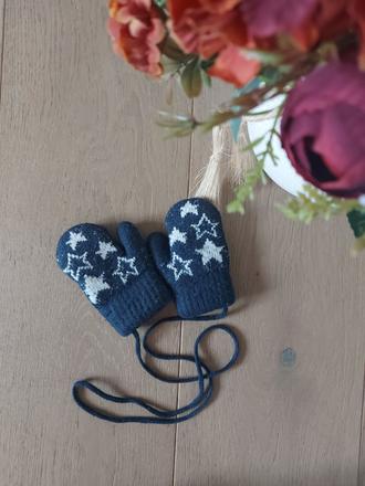 Pletené rukavice- fleece, lupilu,74